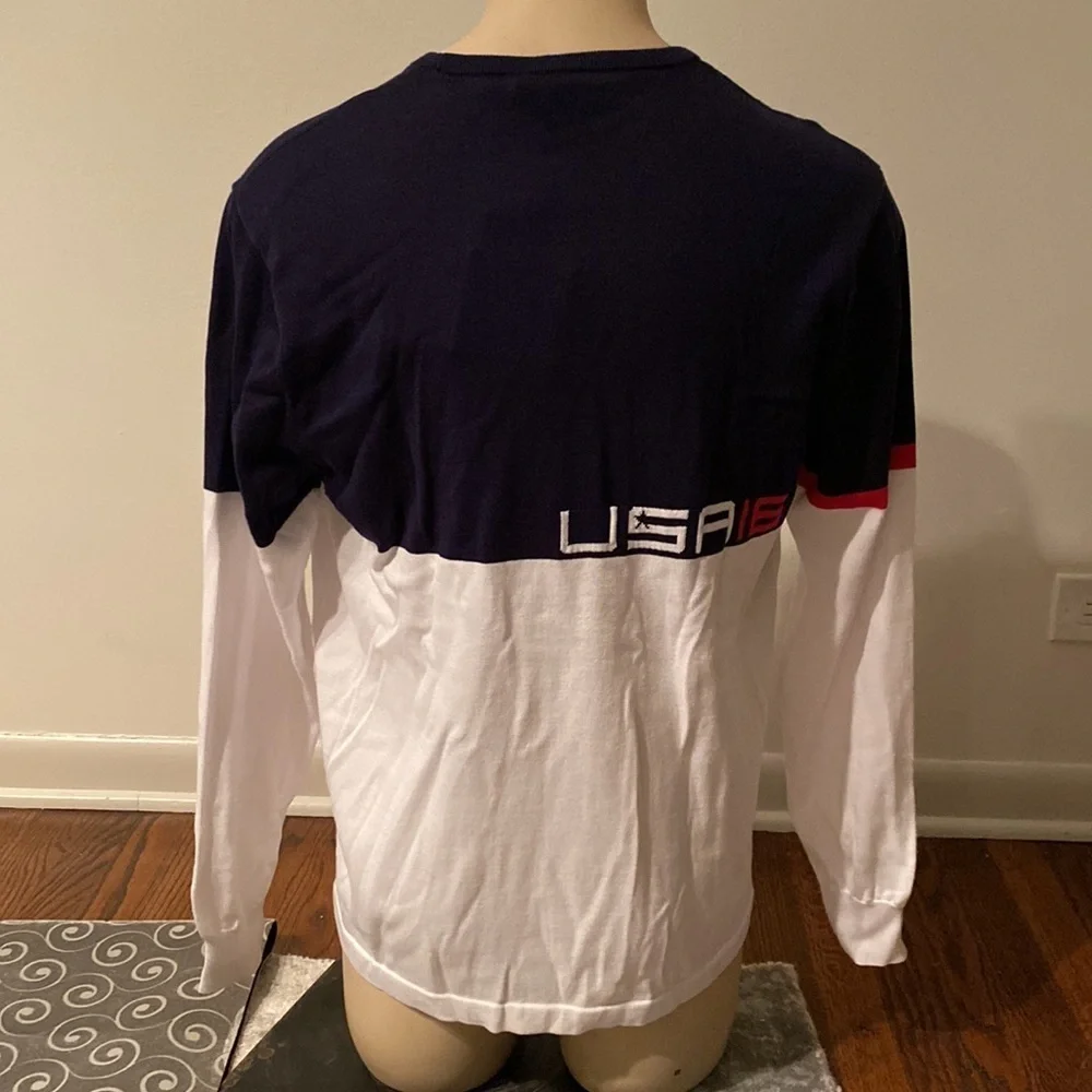 NWT RLX Ralph Lauren Men’s Extra Large USA Golf 2016 Ryder Cup Pullover Sweater